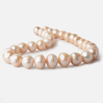 17.5x11-17x15mm Peach Baroque Freshwater Pearl 16 inch 32 pieces