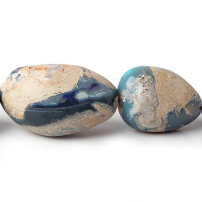 17.5x13-35x21mm Australian Opal & Matrix Plain Nugget beads 18 inches 21 pieces A