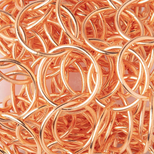 17mm Copper Plain Round Link Chain