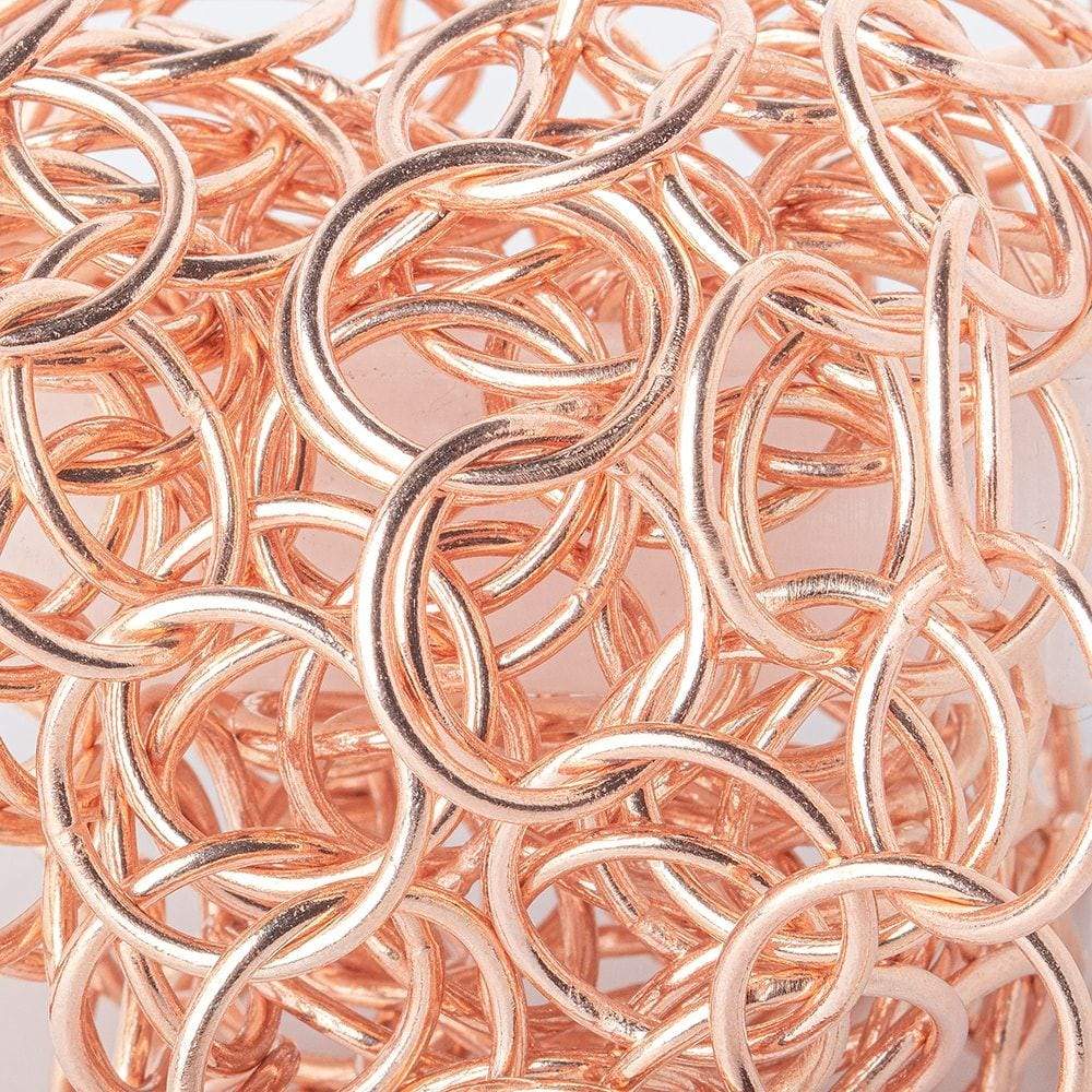 17mm Rose Gold plated Plain Round Link Chain