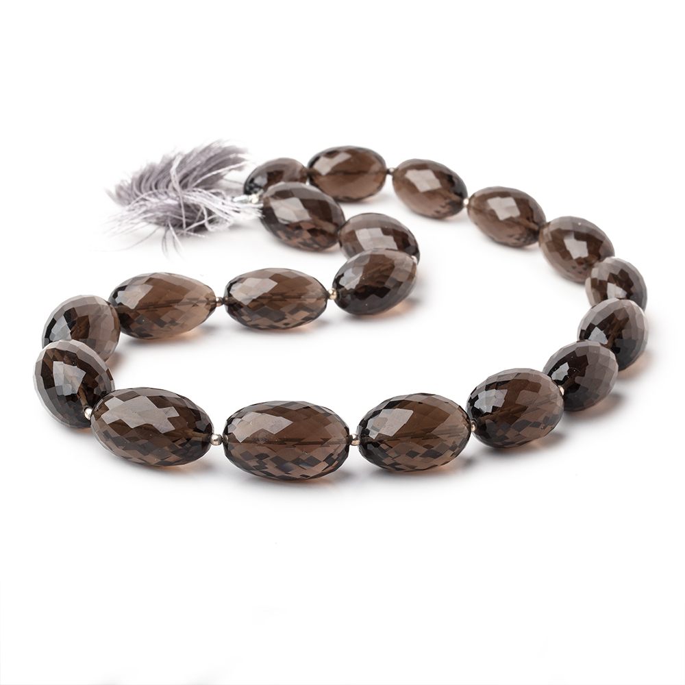 17x11-23x14mm Smoky Quartz faceted nugget beads 16 inch 20 pieces AA