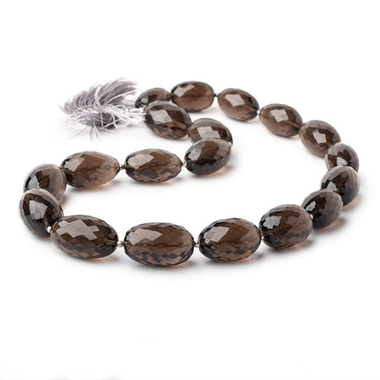 17x11-23x14mm Smoky Quartz faceted nugget beads 16 inch 20 pieces AA