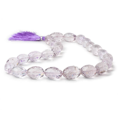 17x12-19x14mm Pink Amethyst Faceted Olive Beads 16 inch 24 pieces AA