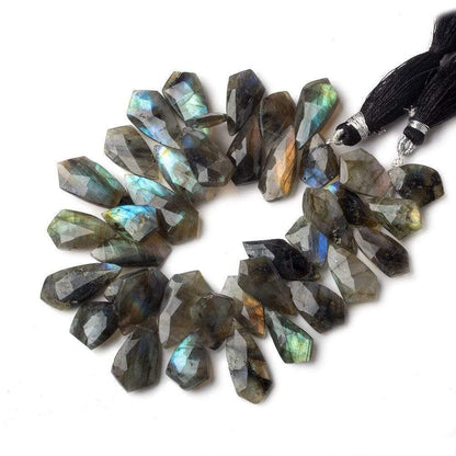 17x12-20x12mm Labradorite Faceted Shield Beads 8 inch 40 pieces