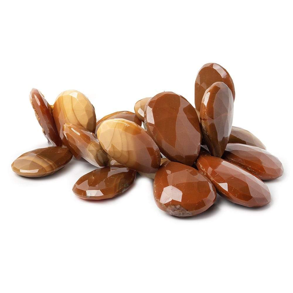 17x12-21x17mm Bruno Jasper Faceted Pear Beads 4 inch 22 pieces AA