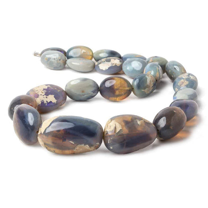 17x12-33x20mm Australian Opal & Matrix Plain Nuggets 18 inch 23 Beads AA