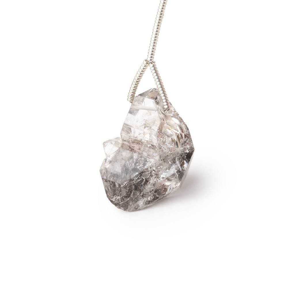 17x13-20x14mm Double Terminated Quartz Natural Crystal Focal 1 Bead