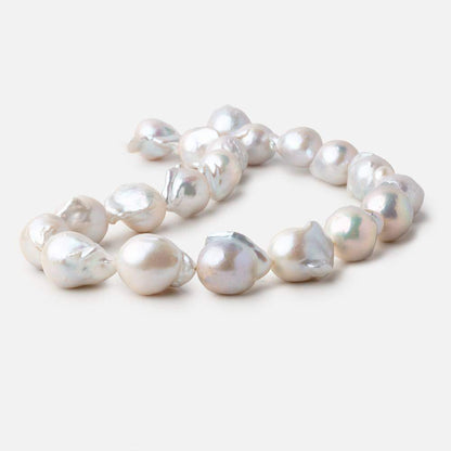 17x13-22x16mm Off White Ultra Baroque Freshwater Pearls 15.25 inch 20 pcs