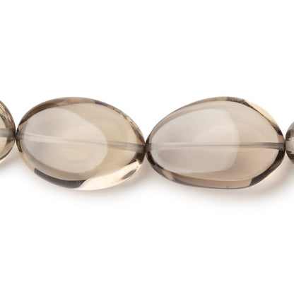 17x13-24x15mm Smoky Quartz Plain Nugget Beads 16 inch 21 pieces