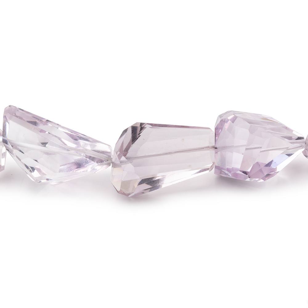 17x14-25x16mm Pink Amethyst Faceted Nuggets 15 inch 19 Beads AAA
