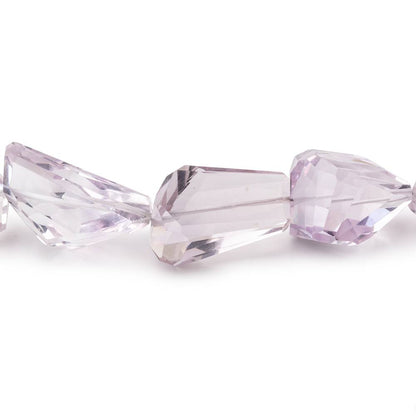 17x14-25x16mm Pink Amethyst Faceted Nuggets 15 inch 19 Beads AAA