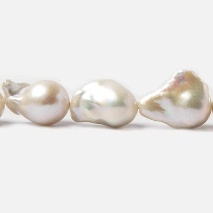 17x15-25x22mm Off White Ultra Baroque Freshwater Pearls 15in 19 pcs