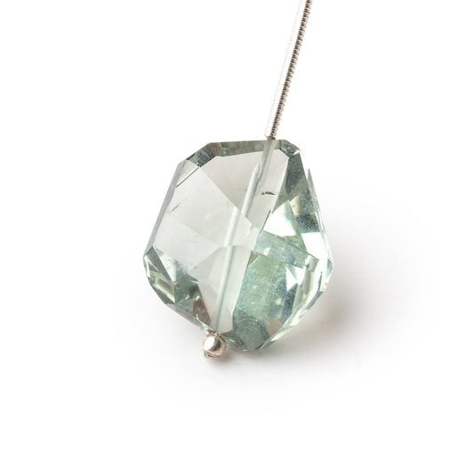 18-20mm Prasiolite Faceted Nugget 1 Focal Bead