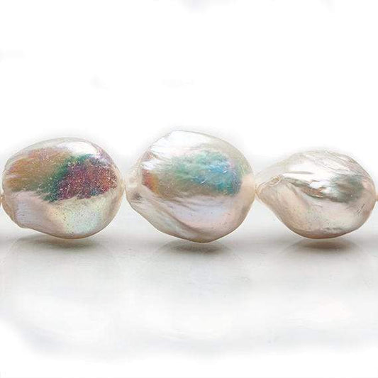 18-21mm Off White Ultra Baroque Freshwater Pearls 16 inch 20 pieces