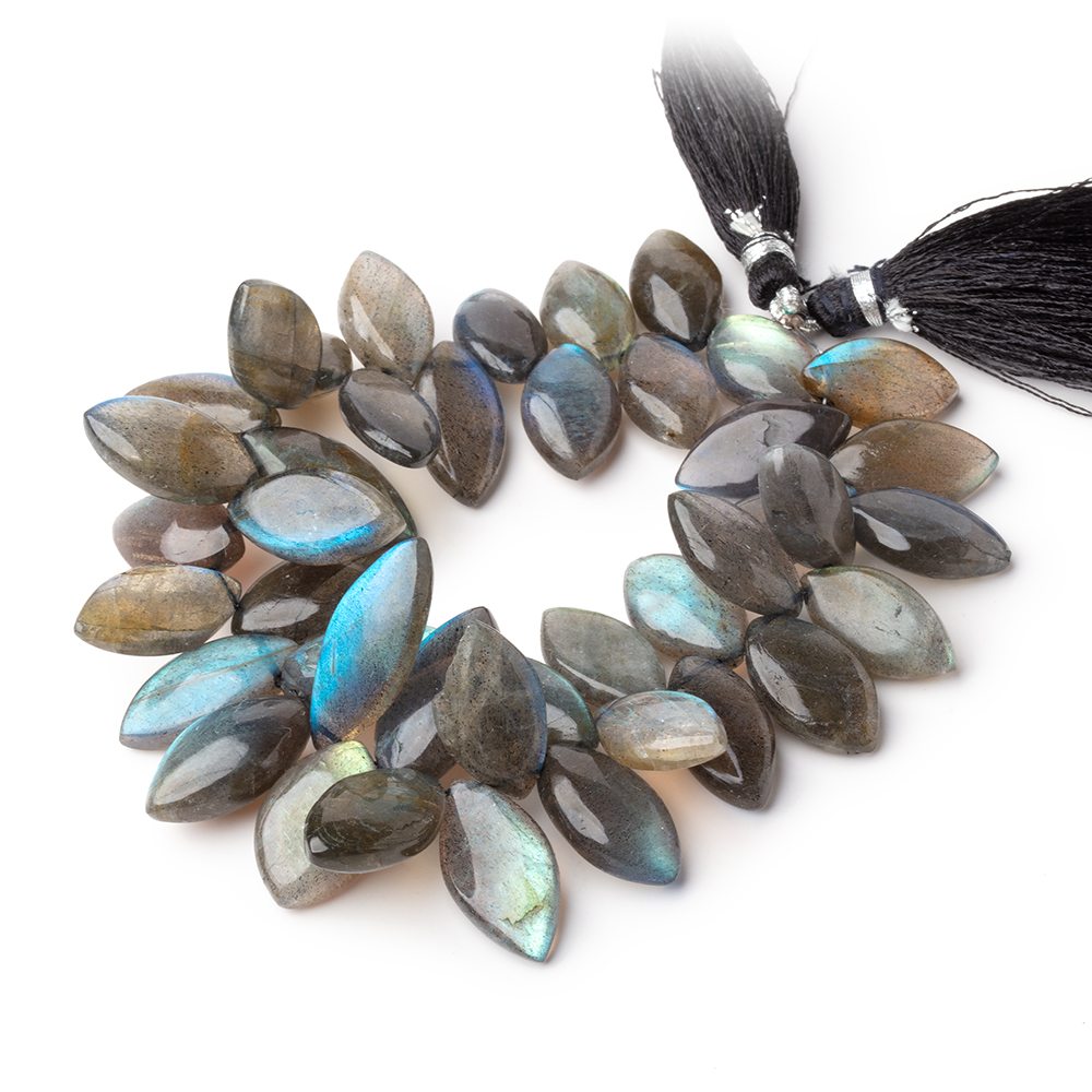 18-24mm Labradorite Plain Marquise Beads 7 inch 40 pieces AA