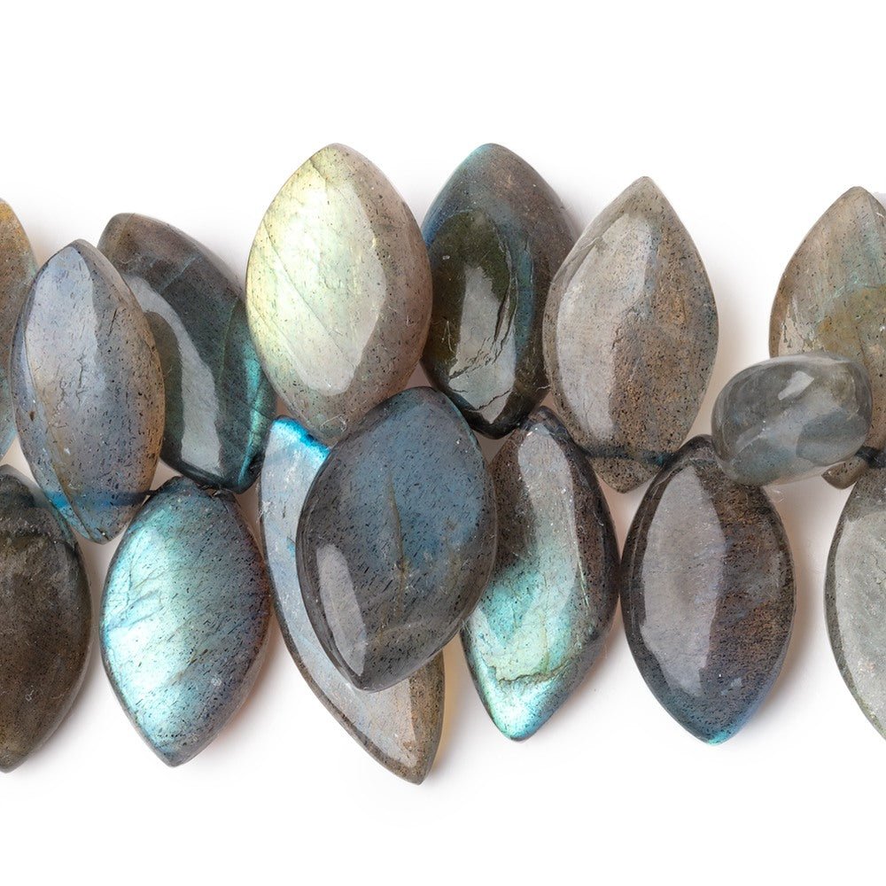 18-24mm Labradorite Plain Marquise Beads 7 inch 40 pieces AA