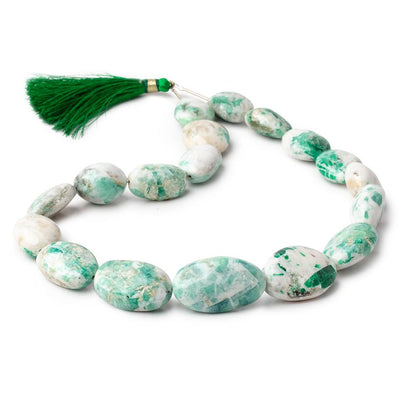 18-29mm Colombian Emerald in Matrix Plain Nuggets 14 inch 18 Beads