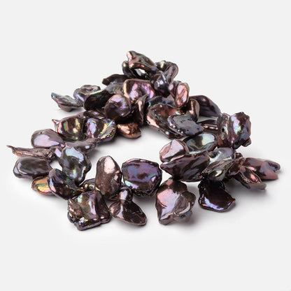 18-29mm Peacock Top Drill Ultra Keshi Freshwater Pearls 15 inch 50 Beads