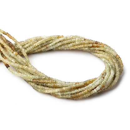 3mm Multi-tonal Grossular Garnet Faceted Rondelle Beads 13 inch 175 pieces
