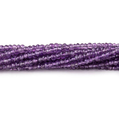 2-3mm Amethyst Faceted Rondelle Beads 13 inch 160 pieces