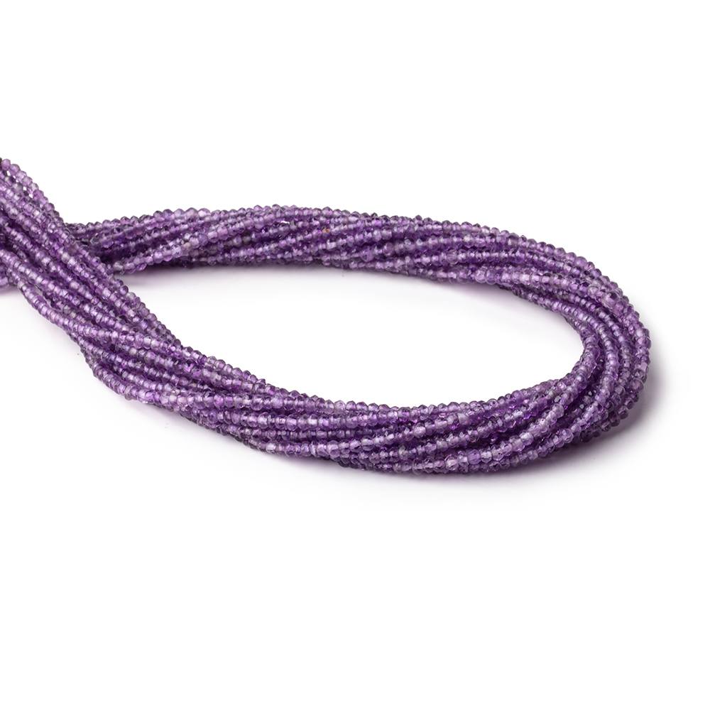 2-3mm Amethyst Faceted Rondelle Beads 13 inch 160 pieces