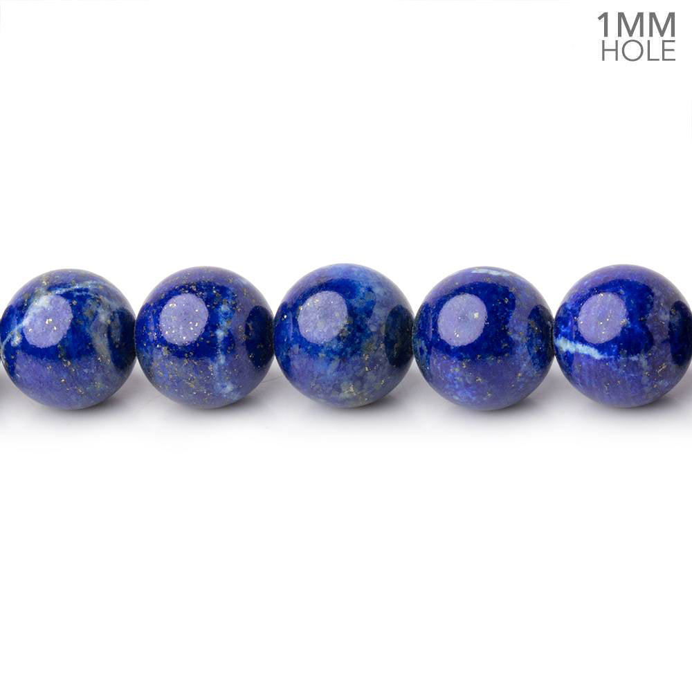 8mm Lapis Lazuli Plain Round Beads 16 inch 51 pieces 1mm Hole