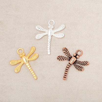 18.5mm Dragonfly Pendant Charm Set of 4 pieces