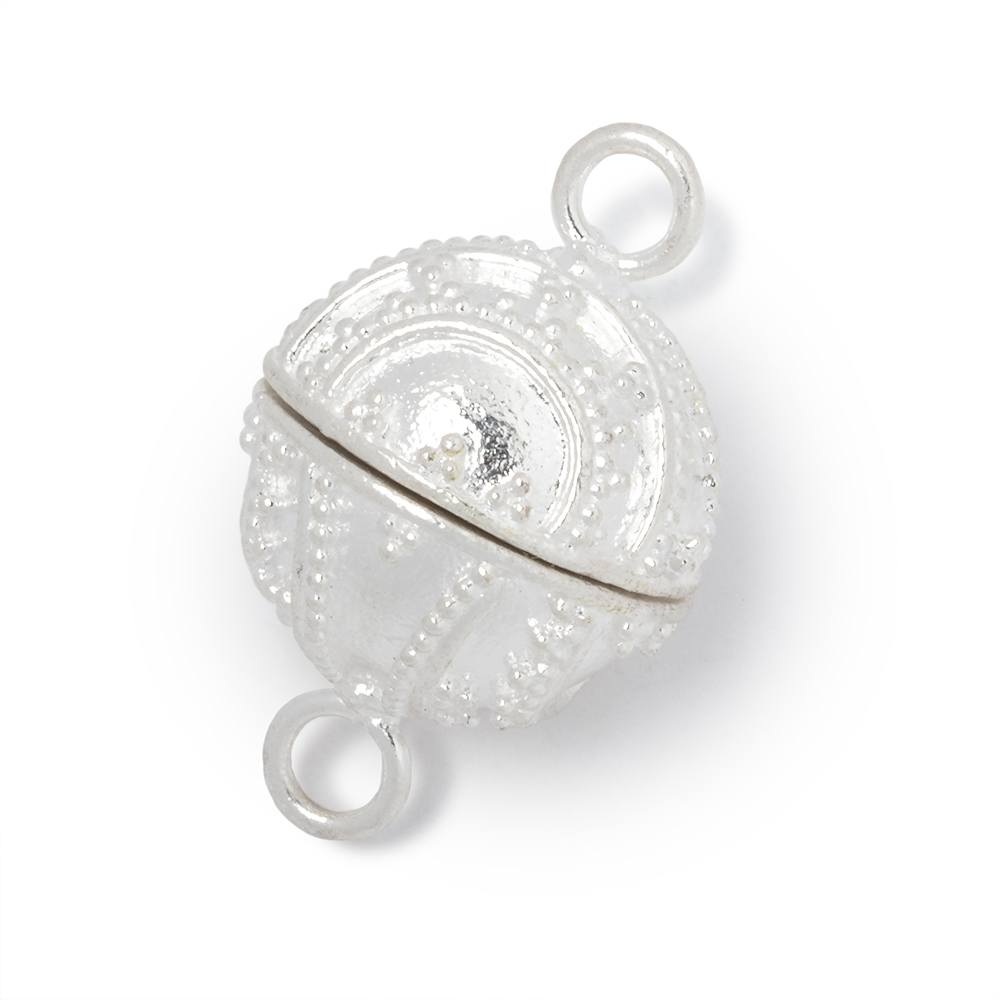 18.5mm Swirling Miligrain Design Round Magnetic Clasp 1 piece