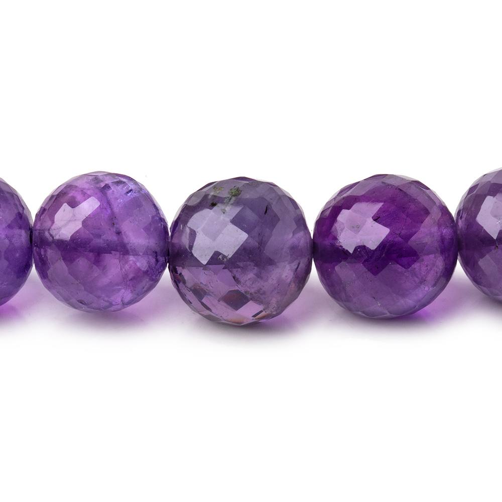 9-11.5mm Amethyst faceted round beads 16 inch 40 pieces