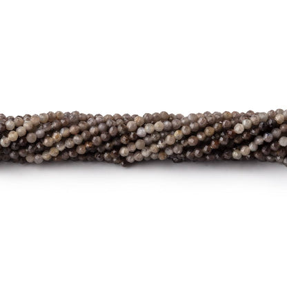 1.8mm Multi Grey Sapphire Micro Faceted Round Beads 13 inch 200 pieces AA