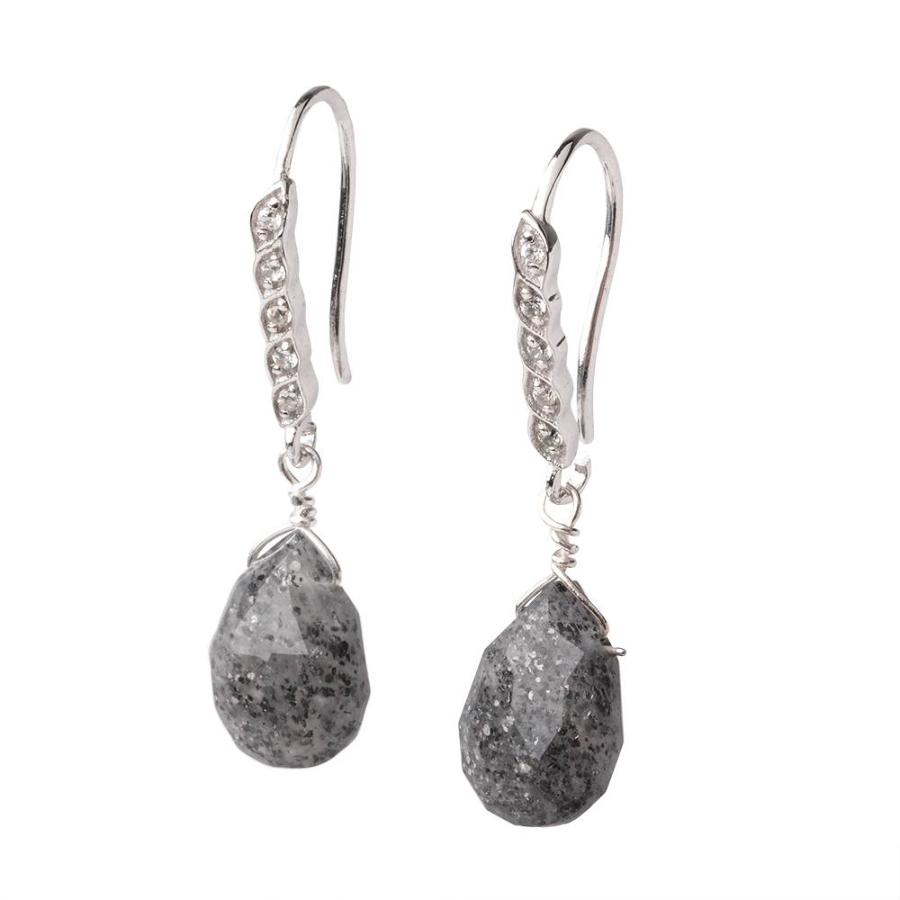 18mm Quintuple CZ Ear Wire Set of 2 pieces