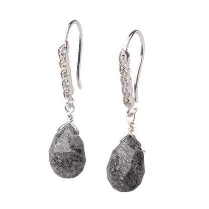 18mm Quintuple CZ Ear Wire Set of 2 pieces