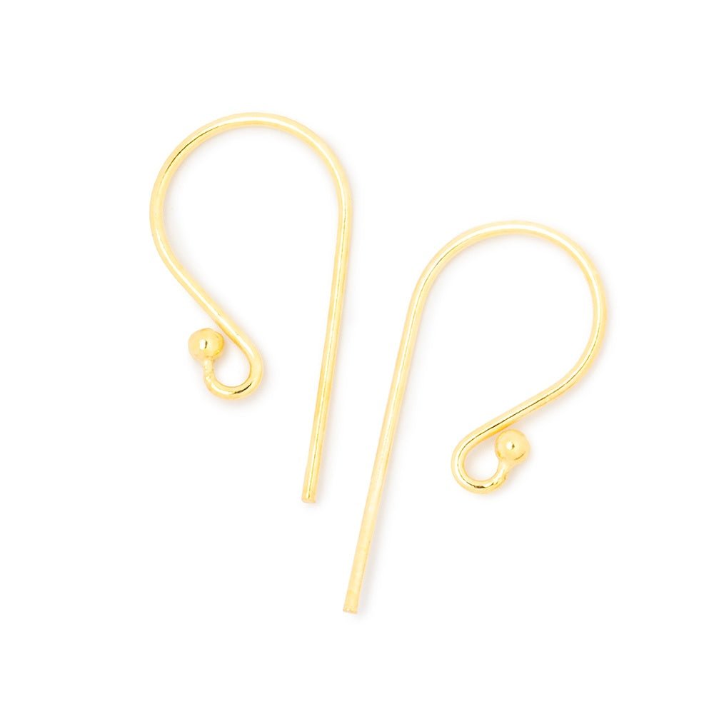 18mm Shepard's Hook with Ball Ear Wire 10 pieces