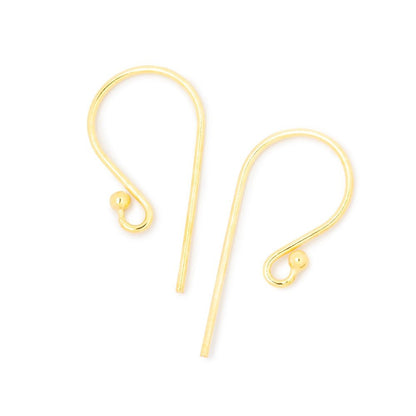 18mm Shepard's Hook with Ball Ear Wire 10 pieces