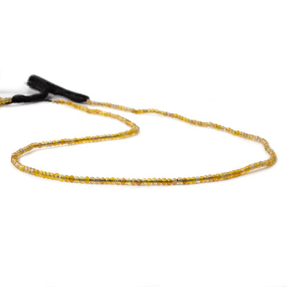 1.8mm Translucent Golden Australian Opal micro faceted rondelle beads 12.5 inch 220 pieces AA