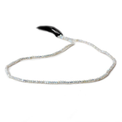 1.8mm Translucent Medium Grey Australian Opal micro faceted rondelle beads 12.5 inch 220 pieces AA
