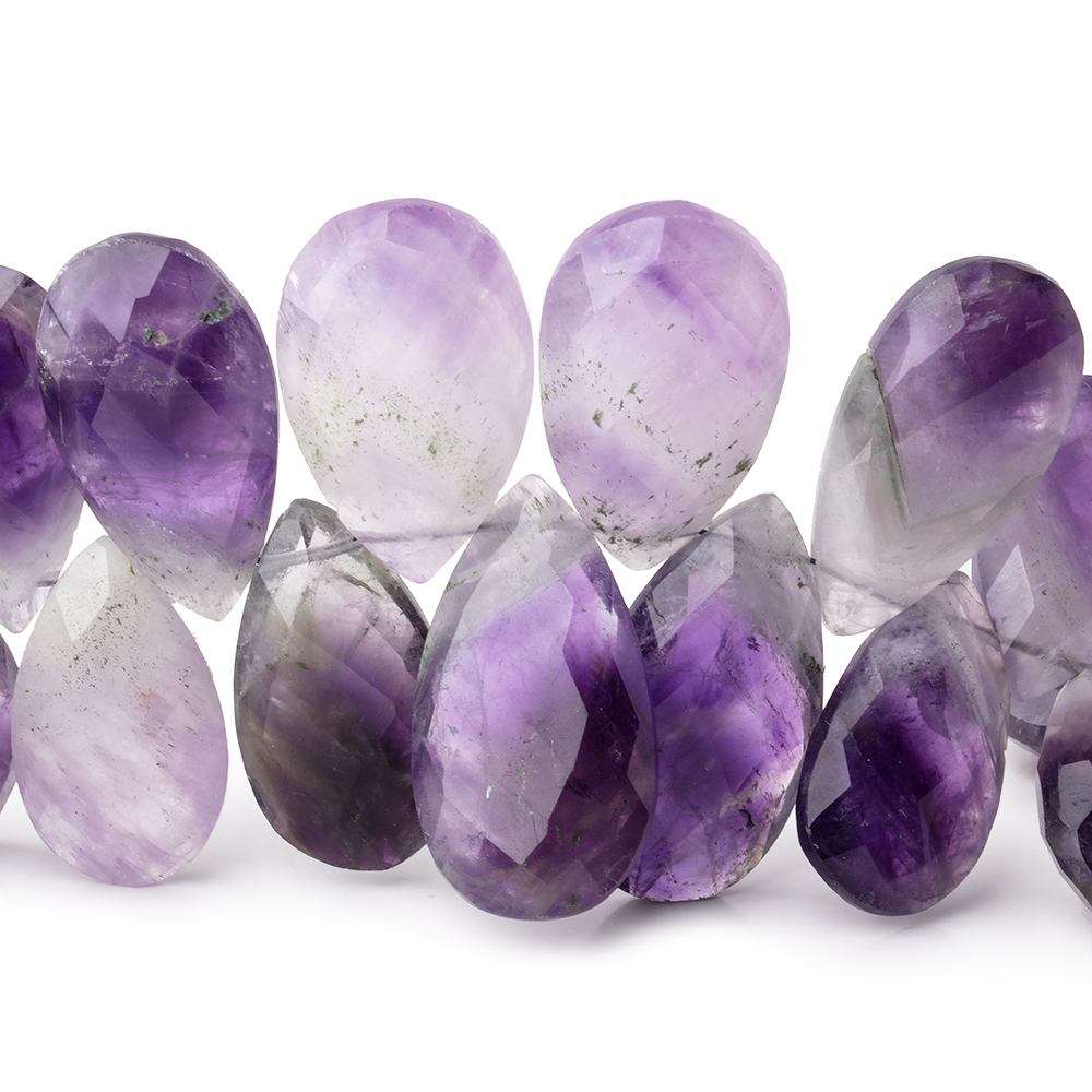 18x12-24x14mm Cape Amethyst Faceted Pear Beads 8 inch 35 pieces