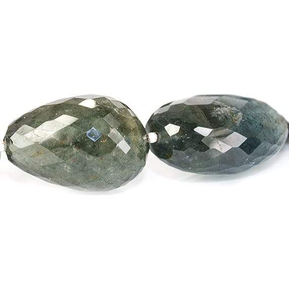 18x12-25x16mm Moss Aquamarine faceted nugget 15.5 inch 19 Beads
