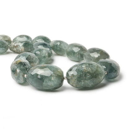 18x12-25x16mm Moss Aquamarine faceted nugget 15.5 inch 19 Beads