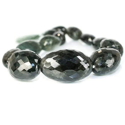 18x12-25x16mm Moss Aquamarine faceted nugget 15.5 inch 19 Beads