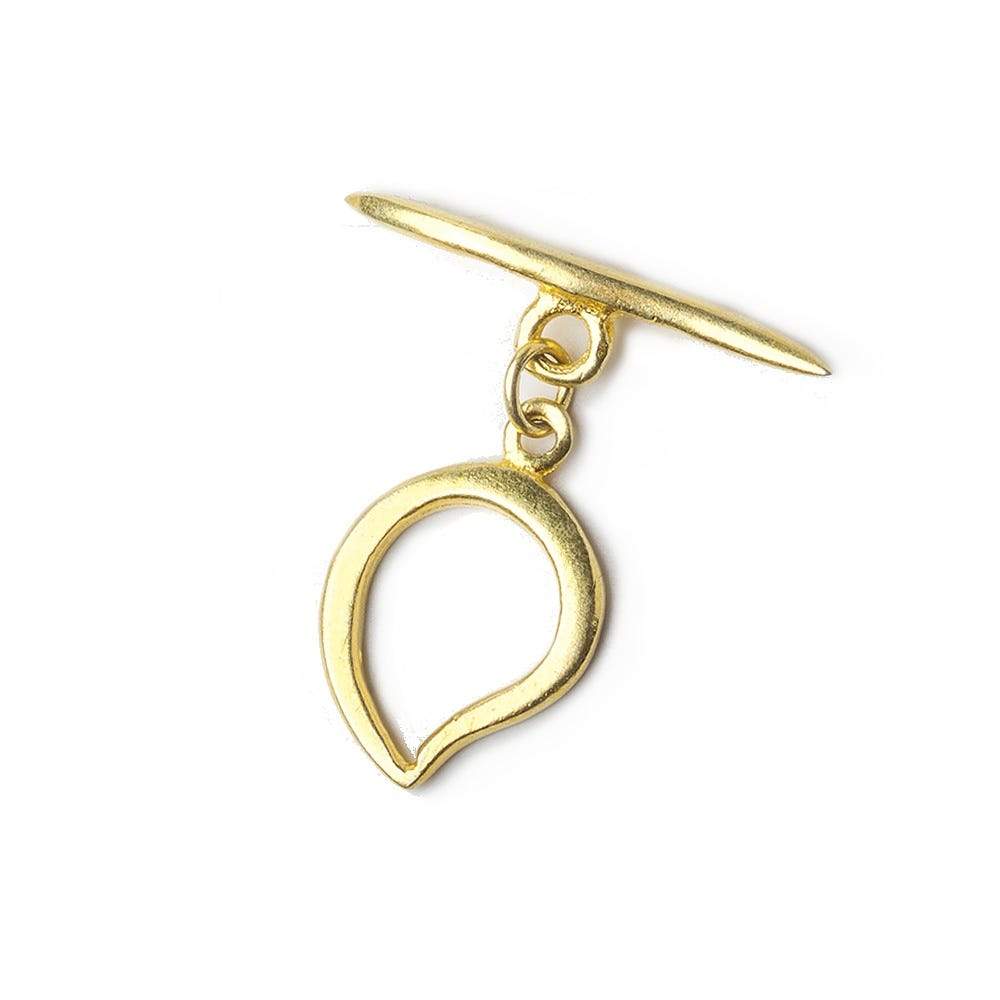 18x12mm Vermeil Paisley Toggle 1 piece