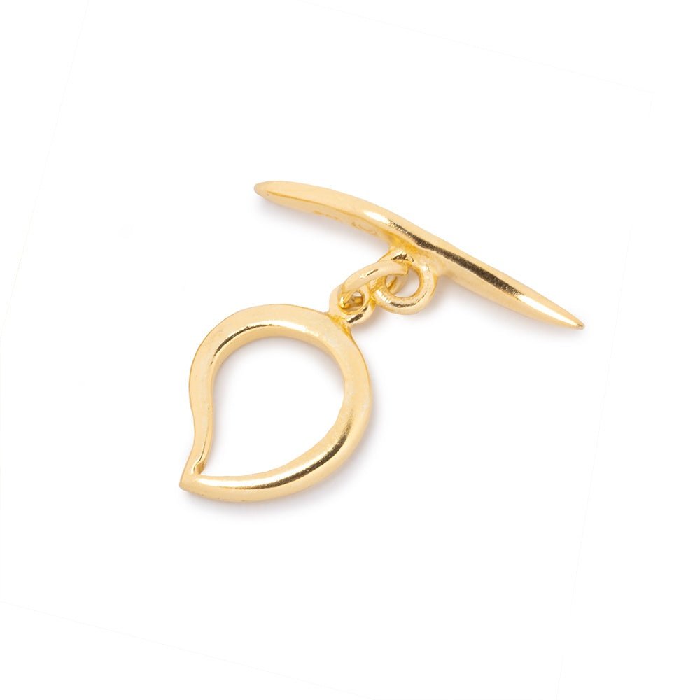 18x12mm Vermeil Toggle Paisley Design 1 piece