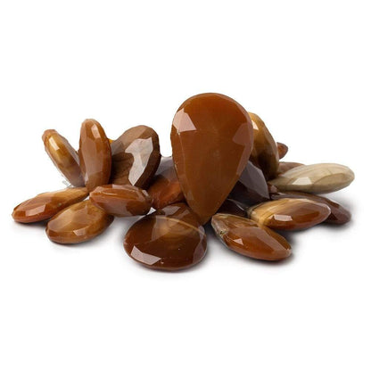 18x13-21x17mm Bruno Jasper Faceted Pear Beads 4 inch 22 pieces AA