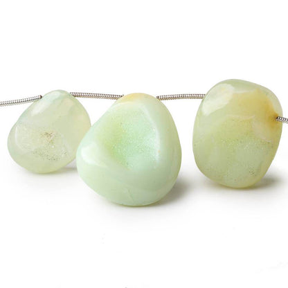 18x15-28x23mm Lime Sherbet Agate Drusy Freeform Beads 5 pcs