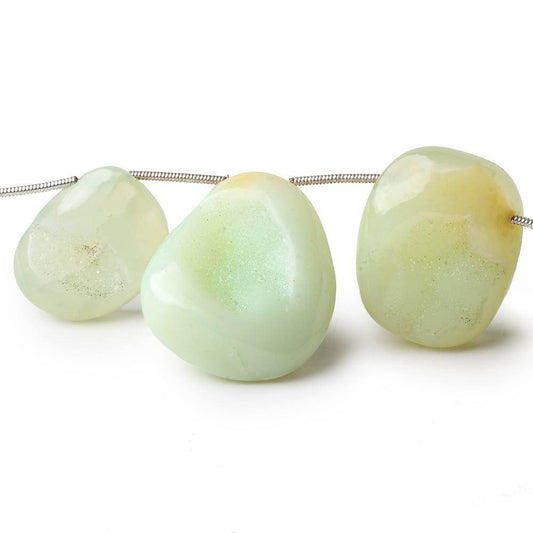 18x15-28x23mm Lime Sherbet Agate Drusy Freeform Beads 5 pcs