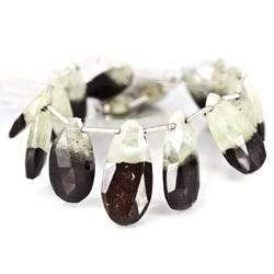 19-22mm Prehnite Beads Pear Briolette 8 inch 16 pieces