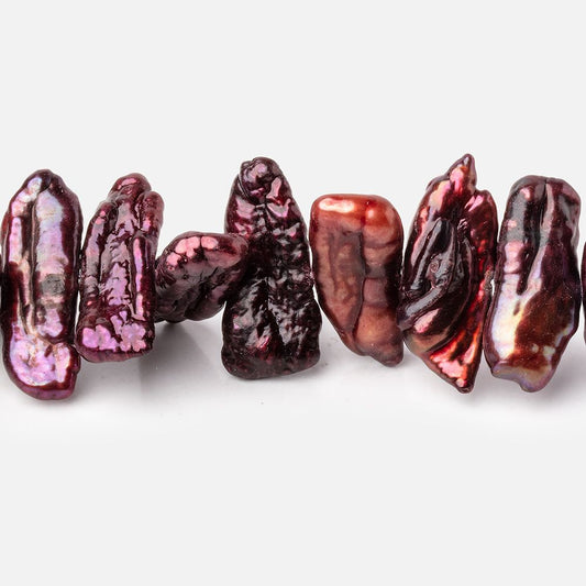 19-24mm Cherry Side Drill Biwa Freshwater Pearls 16 inch 48 beads