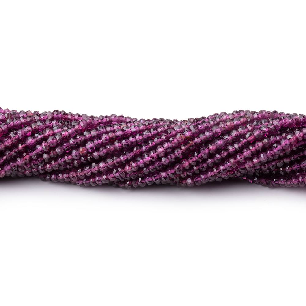 3mm Malaia Garnet Faceted Rondelle Beads 13 inch 190 pieces AA Rare