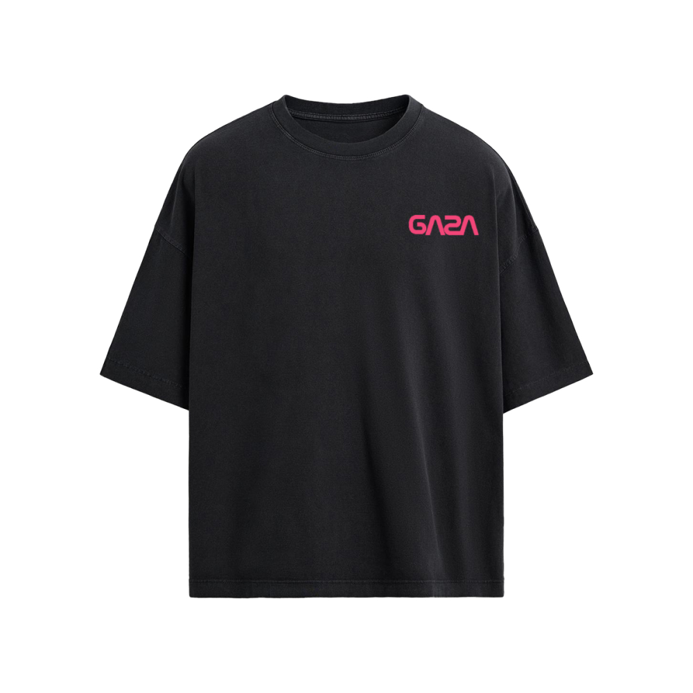 NASA Script GAZA Oversized T-shirt
