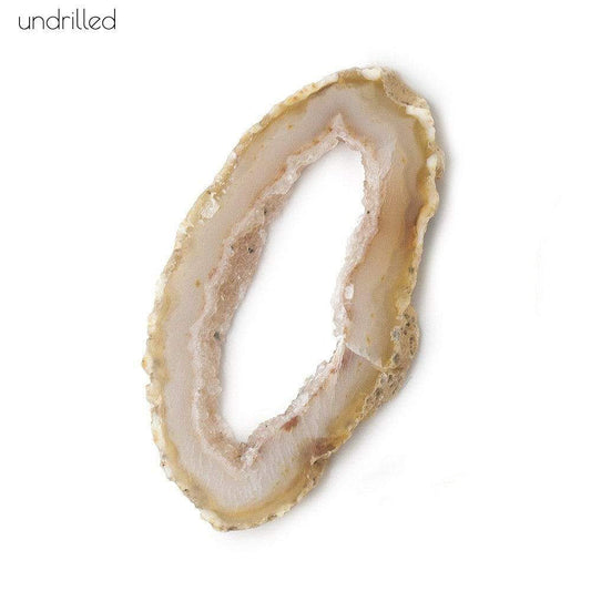 32x26mm Golden Chalcedony Occo Agate Slice Bead 1 piece